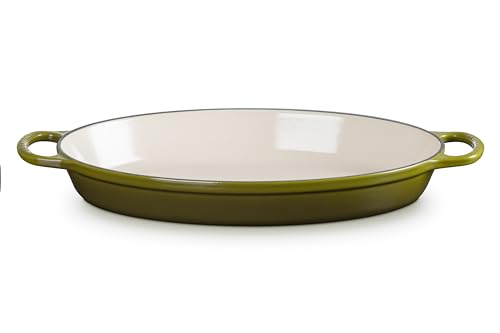 Le Creuset Enameled Cast Iron Signature Oval Baker, 3qt. Sea Salt
