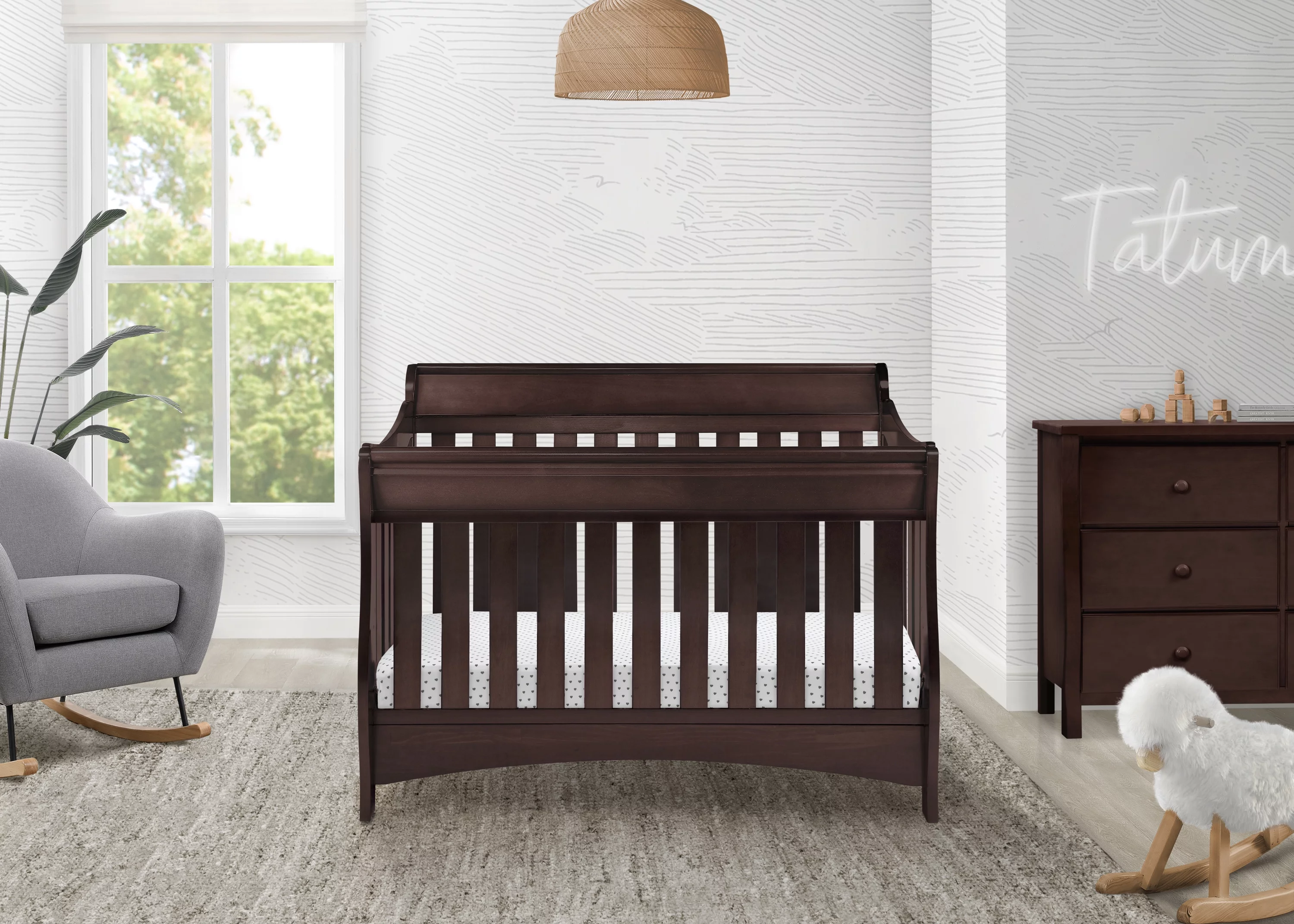 Delta Bentley S Series 4-in-1 Convertible Crib in Black Cherry Espresso