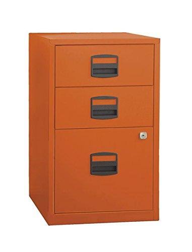 Bisley Three Drawer Steel Home Filing Cabinet, Green
