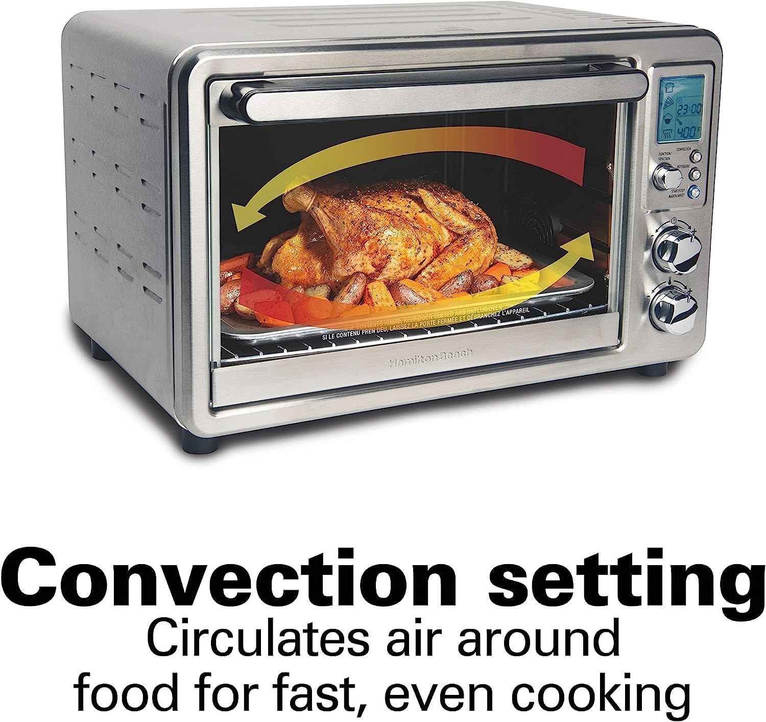Hamilton Beach Sure-Crisp Digital Air Fryer Toaster Oven with Rotisserie | 31193