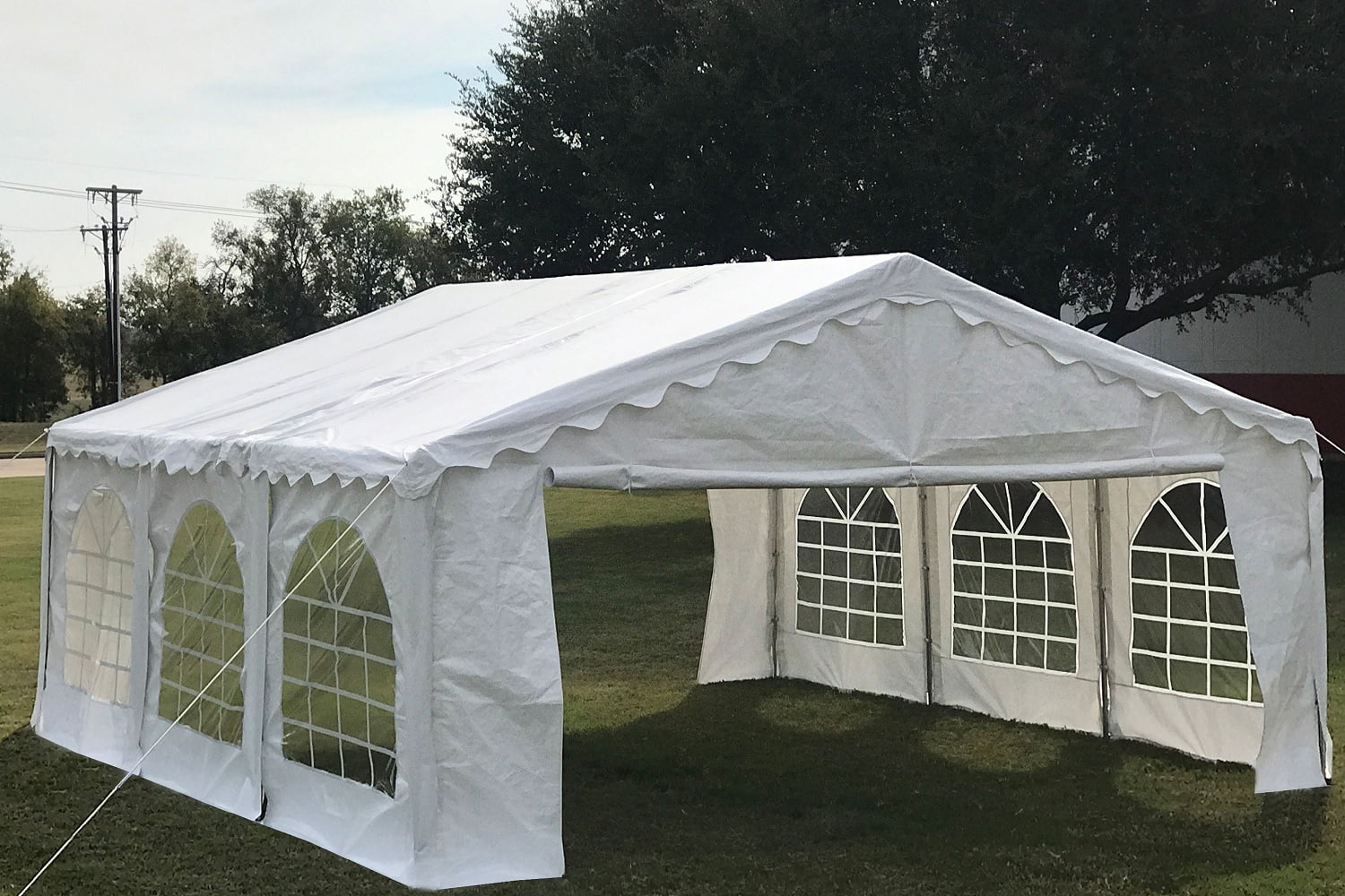 Delta Canopy 20'x16' Budget PE Party Tent Wedding Tent Outdoor Event Canopy Shelter with Waterproof Top
