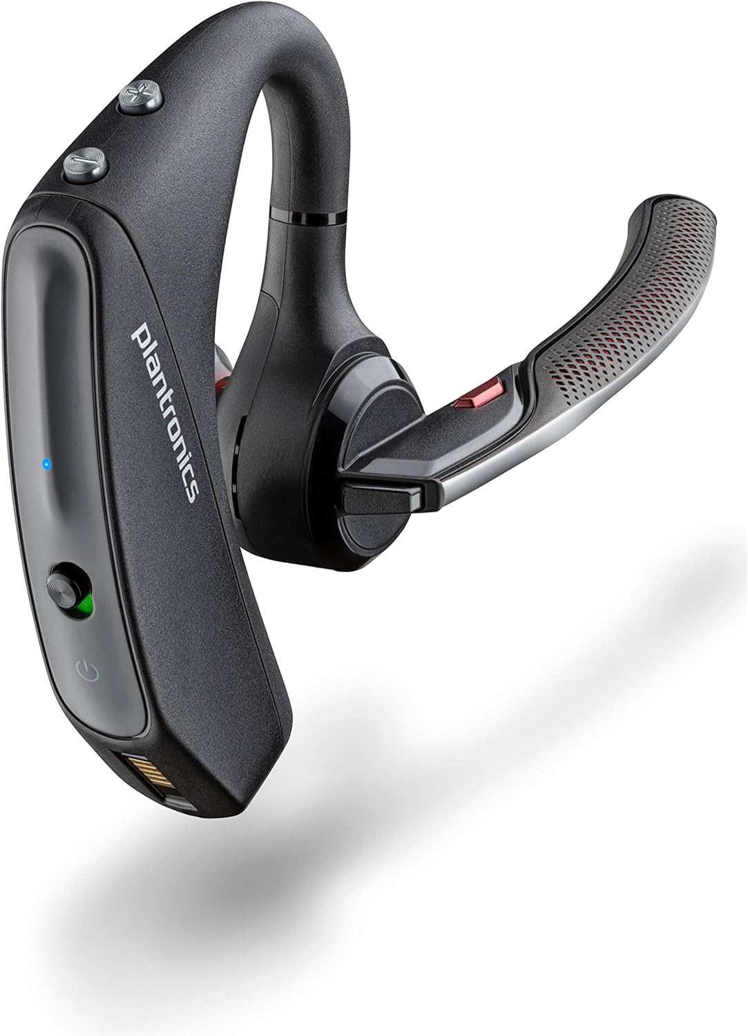 Poly Voyager 5200 Bluetooth Headset (Plantronics) - Single-Ear (Mono) Bluetooth Earpiece with Noise Canceling Mic - Cell/Mobile Phone Headset