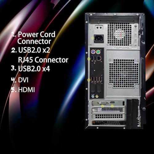 Dell Optiplex 7020 Gaming Desktop PC - Intel Core i7 4th Gen 3.4GHz, NVIDIA GeForce GT 1030 2GB, 16GB RAM, 512GB SSD, HDMI, DVI, VGA, New Keyboard