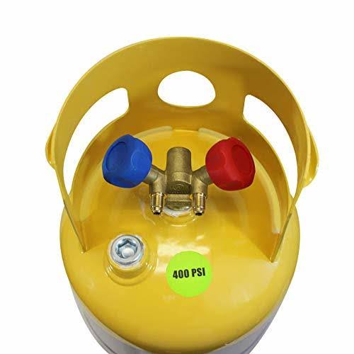 Mastercool 62010 Gray Yellow Refrigerant Recovery Tank 30 lb Capacity