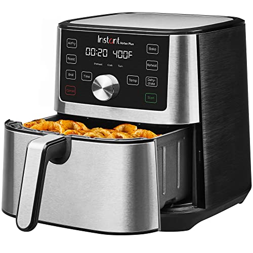 Instant Pot Vortex Plus 4QT Air Fryer, Custom Program Options, 6-in-1 Functions Crisps, Broils, Roasts, Dehydrates, Bakes, Reheats