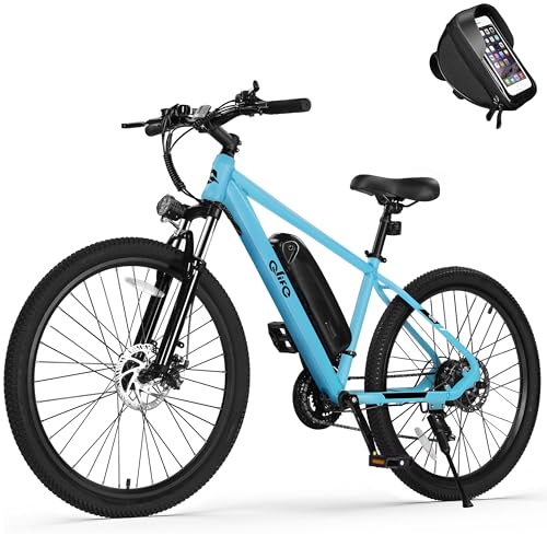 Racer Electric Bike for Adults - 21-Speed Mountain Lightweight Ebike with Peak 750W 22MPH Brushless Motor, 375Wh Removable Battery