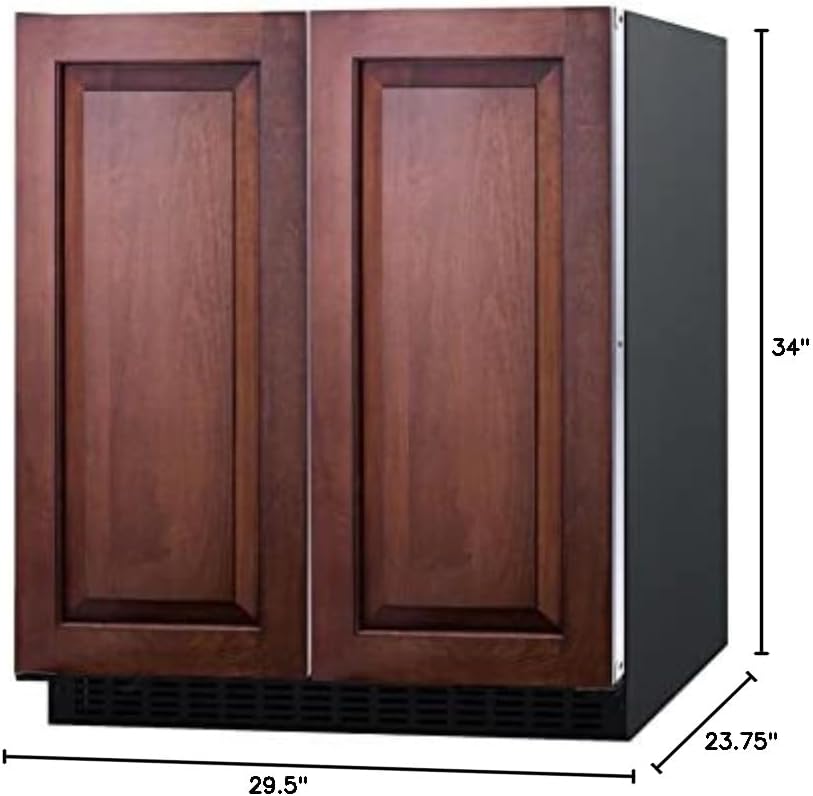 FFRF3070BSS 30" Side-by-Side Compact Refrigerator and Freezer with 5.4 cu. ft. Capacity LED Lighting Frost Free Operation High Temperature and Open