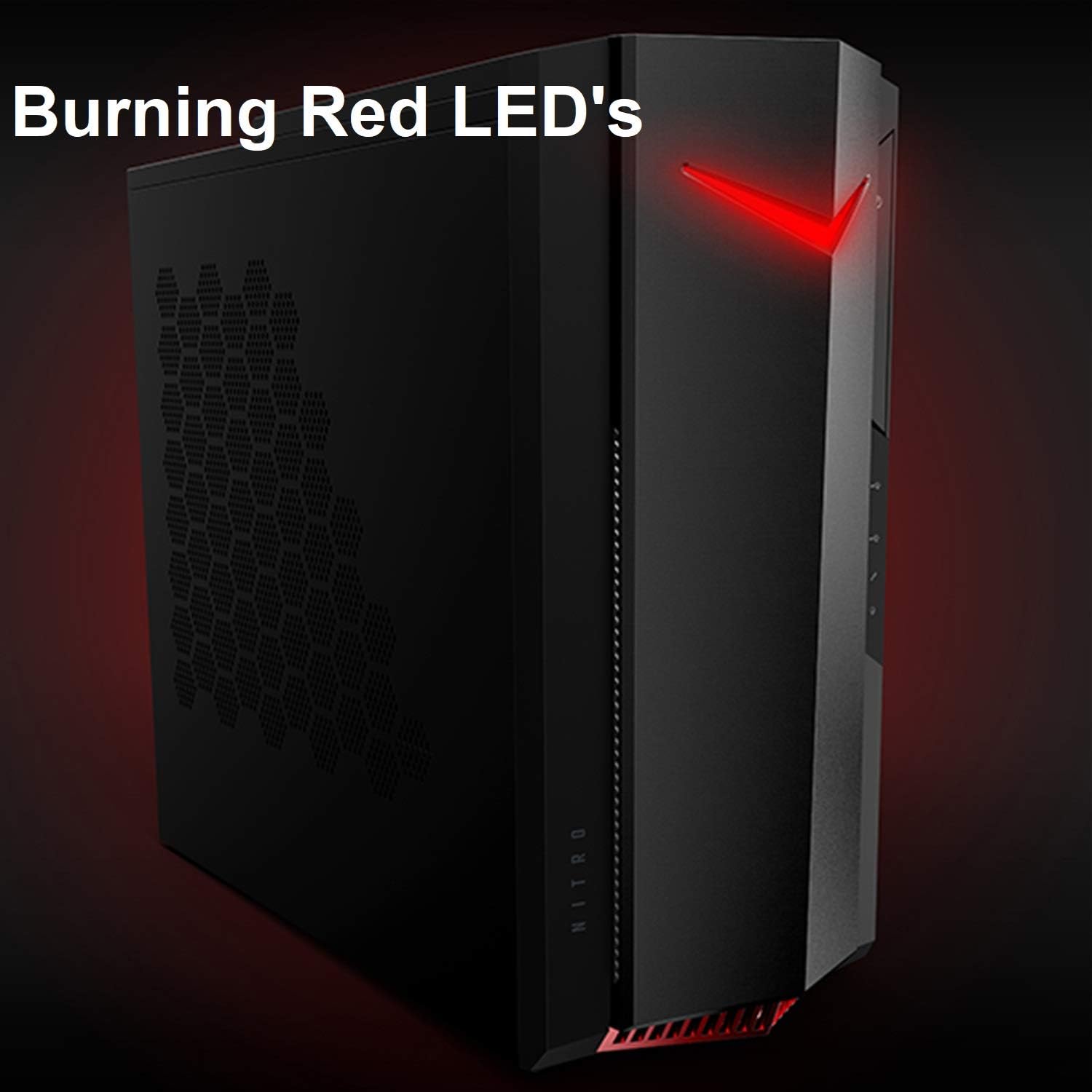 Acer Nitro 50 N50-640-UR12 Gaming Desktop | 12th Gen Intel Core i5-12400F 6-Core Processor | NVIDIA GeForce RTX 3060 | 16GB 3200MHz DDR4 | 512GB SSD