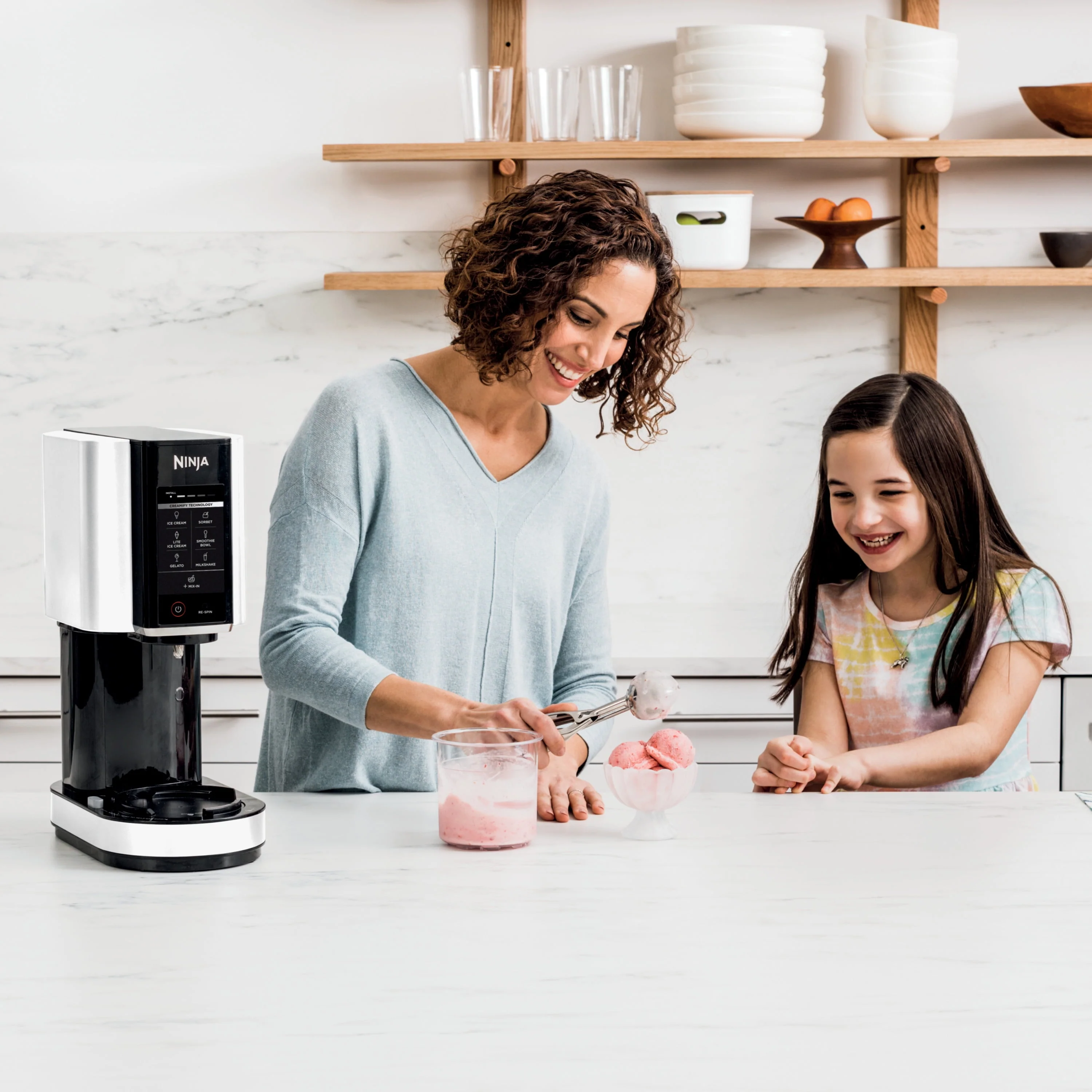 Ninja鈩?CREAMi鈩? Ice Cream Maker, 7 One-Touch Programs, Blue - NC301NV