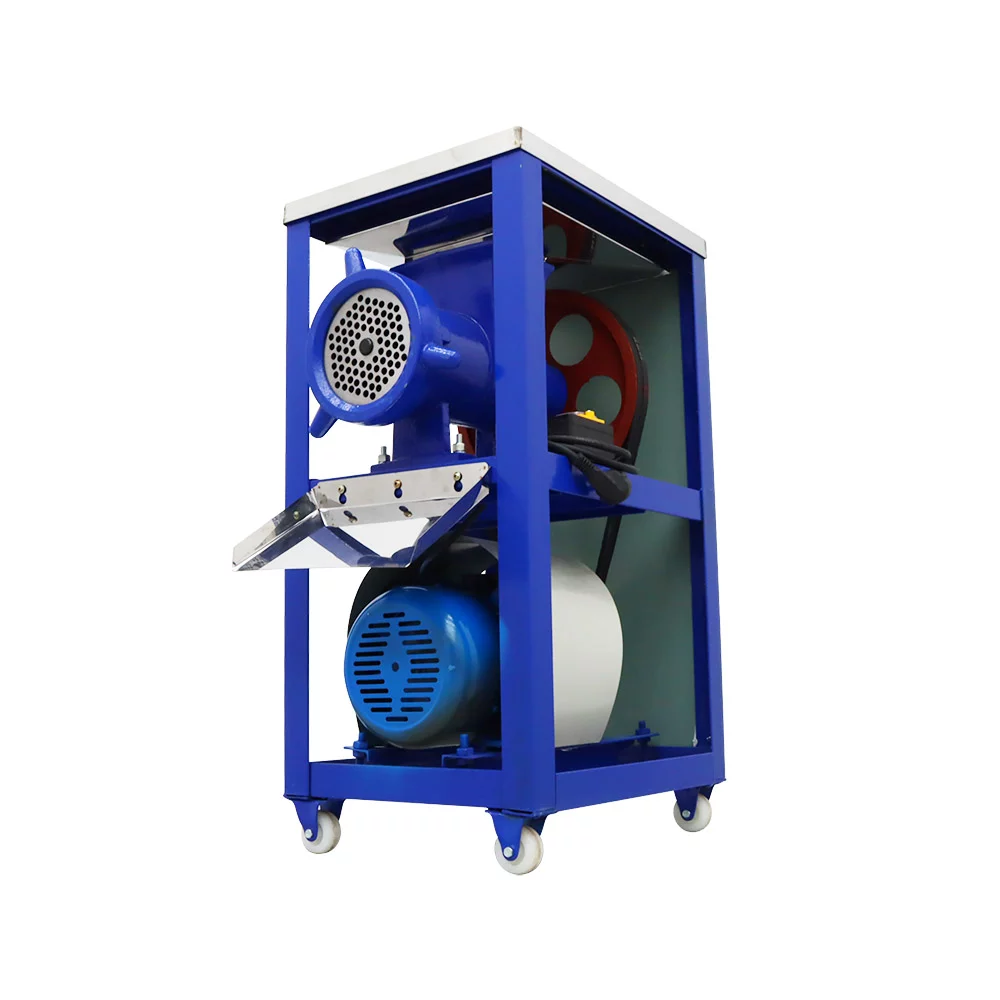 TECHTONGDA Electric Bone Crusher Feed Processer Stainless Steel Fish Chicken Meat Grinder 2.2KW 220V