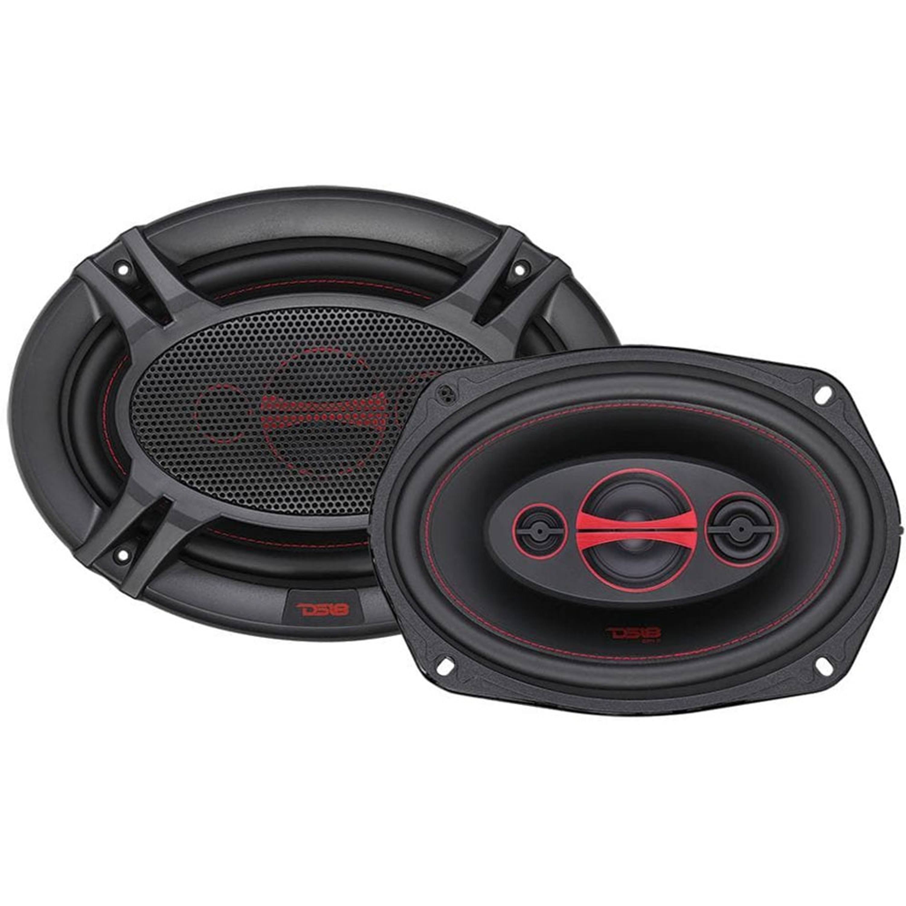 DS18 Ds18-gen-x6.9 Car Stereo Gen x 6 x 9 inch 4 Way 180W Coaxial Speaker, 1 Pair, Size: 6 x 9, Black