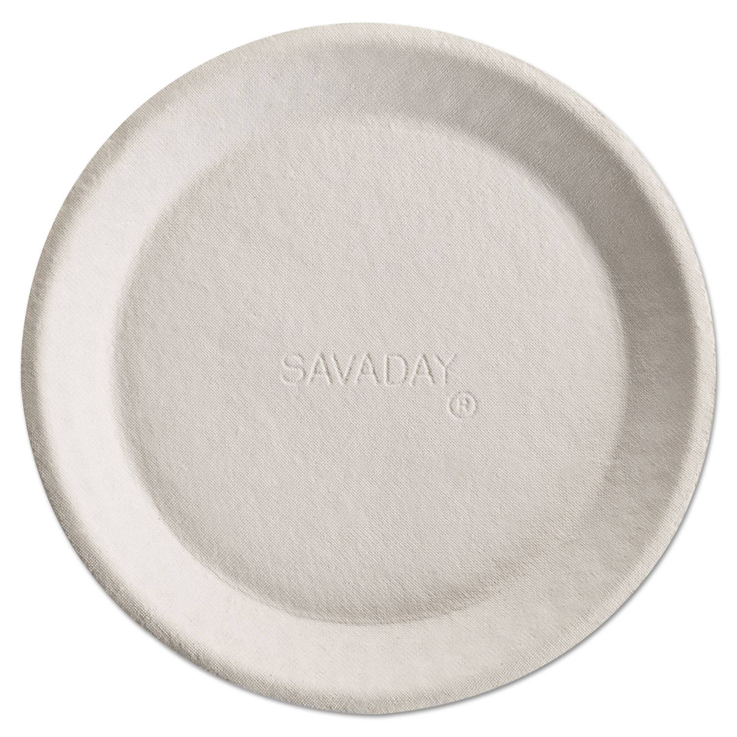 Chinet Savaday Molded Fiber Plates, 10 Inches, White, Round - 10117