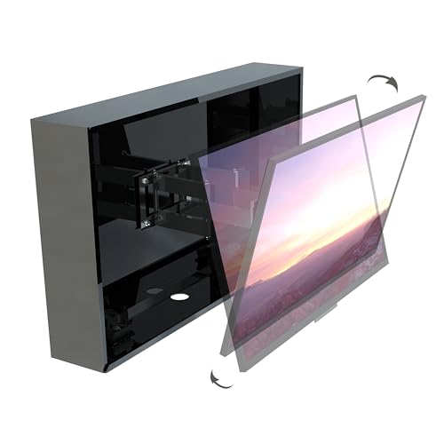 acrtmatic Weatherproof Outdoor TV Enclosure, with Transparent Front Panel, Clear Television Cover for 43-65 inch Screens for Outside