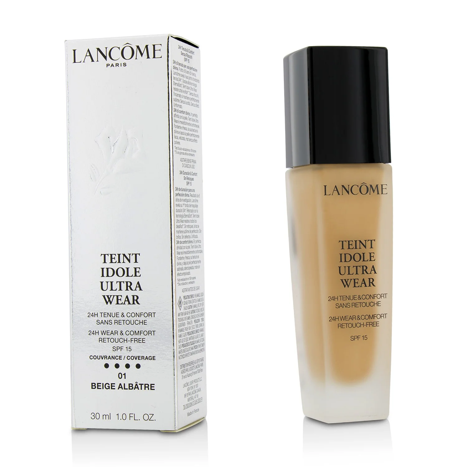 Lancome Teint Idole Ultra Wear 24H Wear & Comfort Foundation SPF 15 - # 025 Beige Lin (Box Slightly Damaged)  30ml/1oz