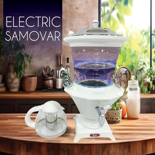 TtAk HOUSEWARE Electric Glass Samovar