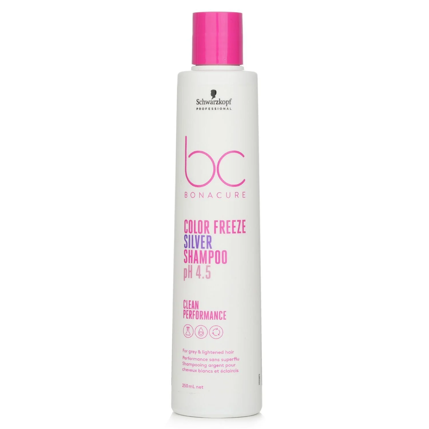 Schwarzkopf BC Bonacure pH 4.5 Color Freeze Silver Shampoo (For Grey & Lightened Hair) 250ml/8.4oz