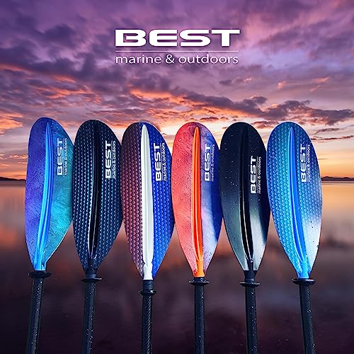 Best Marine and Outdoors Kayak Paddle, Carbon Fiber Shaft & Fiberglass Reinforced Polypropylene Blades, 220cm, 234cm, 250cm