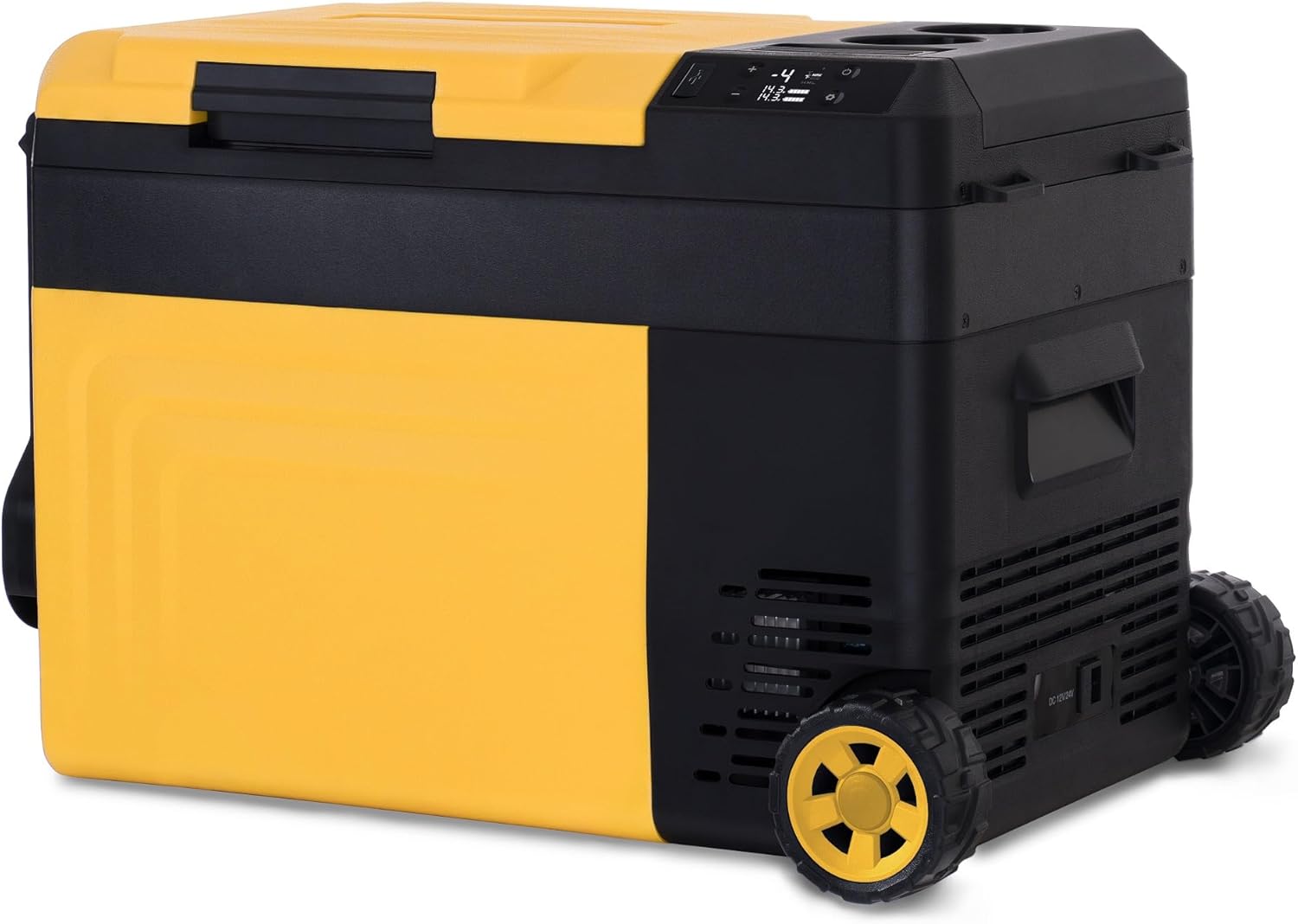 Newair 25 Qt. Portable Electric Cooler, 12v Car Mini Fridge, Hard Lunch Box for Jobsite, Workshop