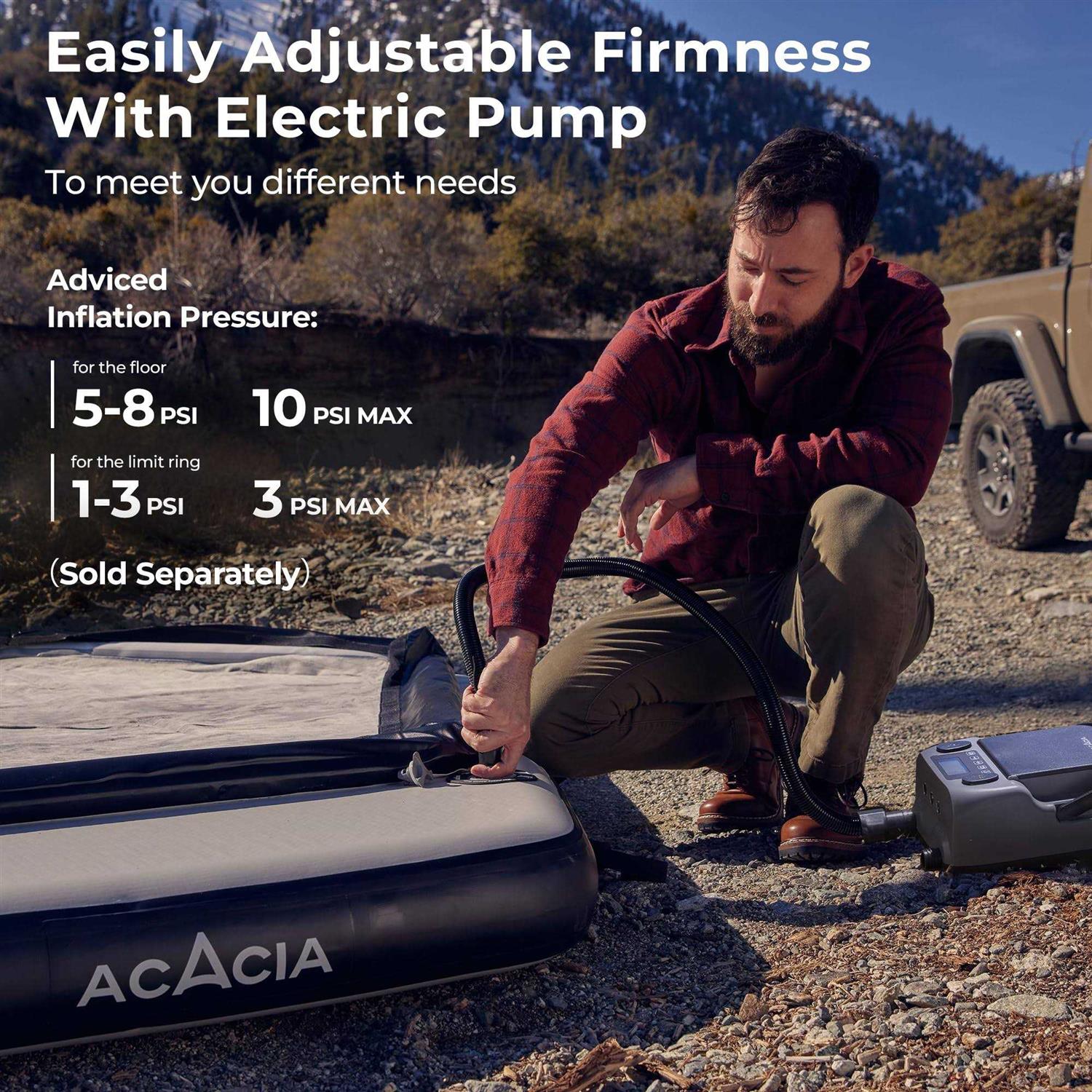 ACACIA Air Floor XL for Space Camping System 4-Layer 6-Inch-Thick Inflatable Floor for Floating Tent - Sports Supplies Online Store
