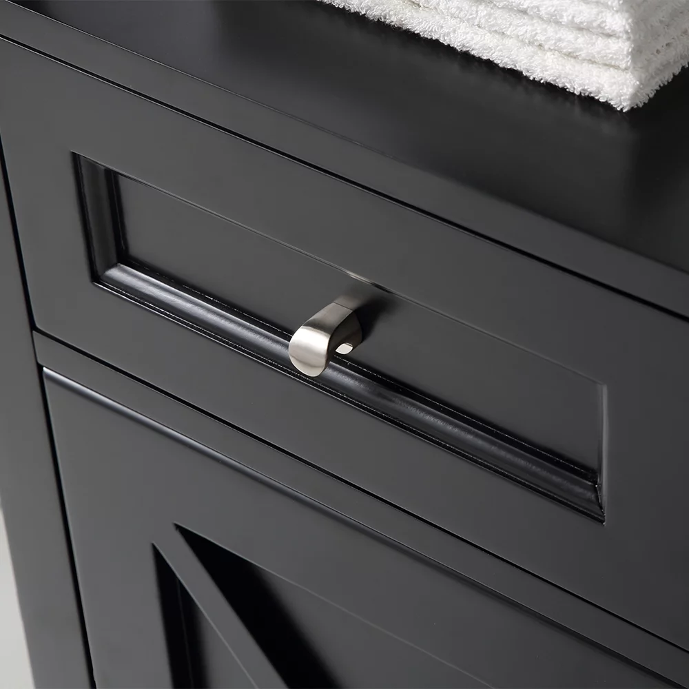 Ove Decors High End 18 in W x 14 in D Bathroom Linen Cabinet, Espresso