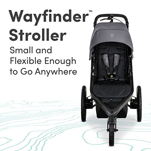 BOB Gear Wayfinder Travel System, Infant Car Seat and Stroller Combo, Nightfall