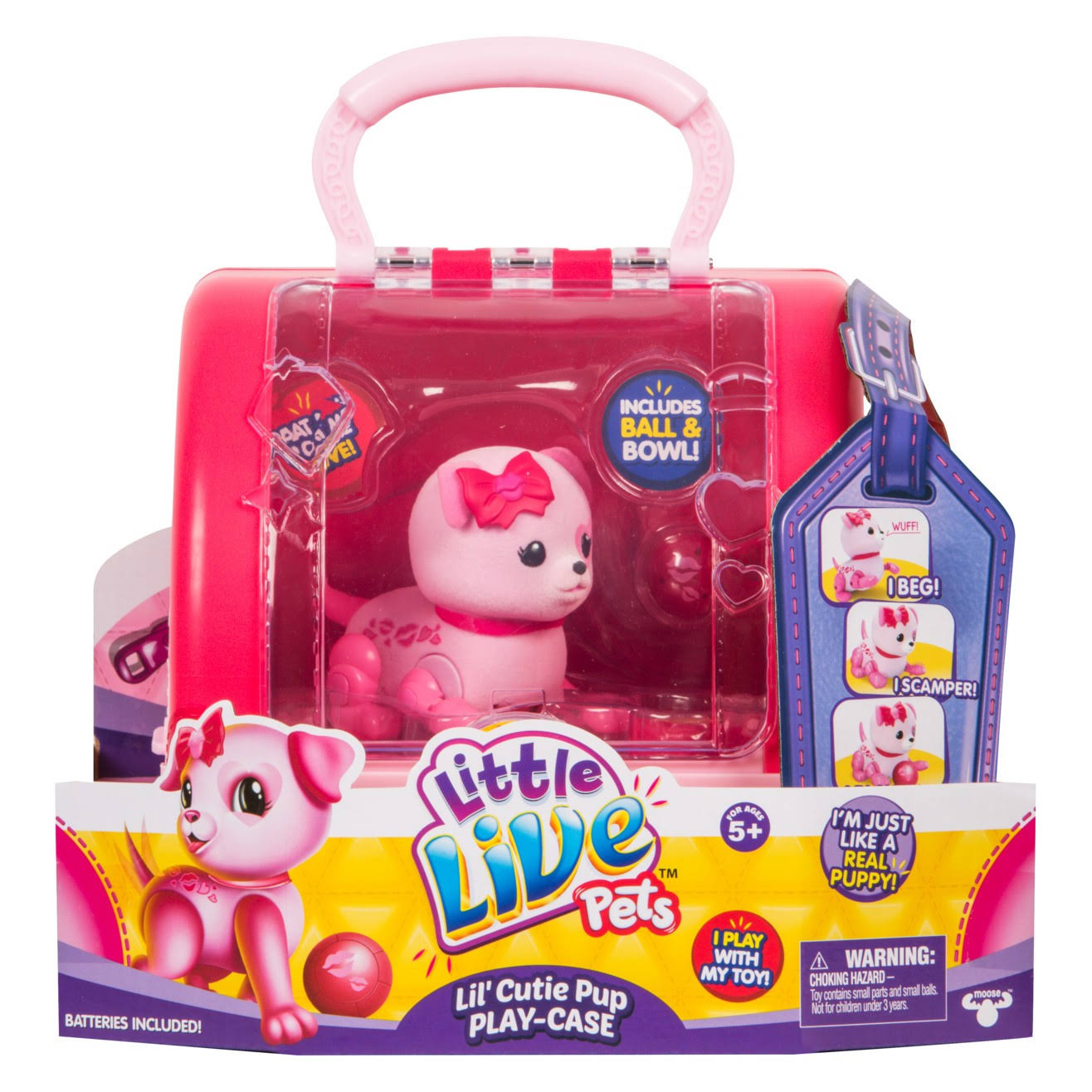 Little Live Pets Lil Cutie Pup Playcase, Puppy Lovely