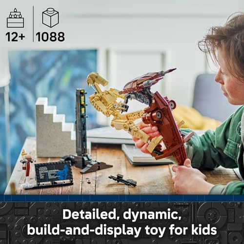 LEGO Star Wars: The Phantom Menace Battle Droid with STAP - Building & Learning Toy for Boys & Girls, Ages 12+ - Star Wars Toy & Model Kit