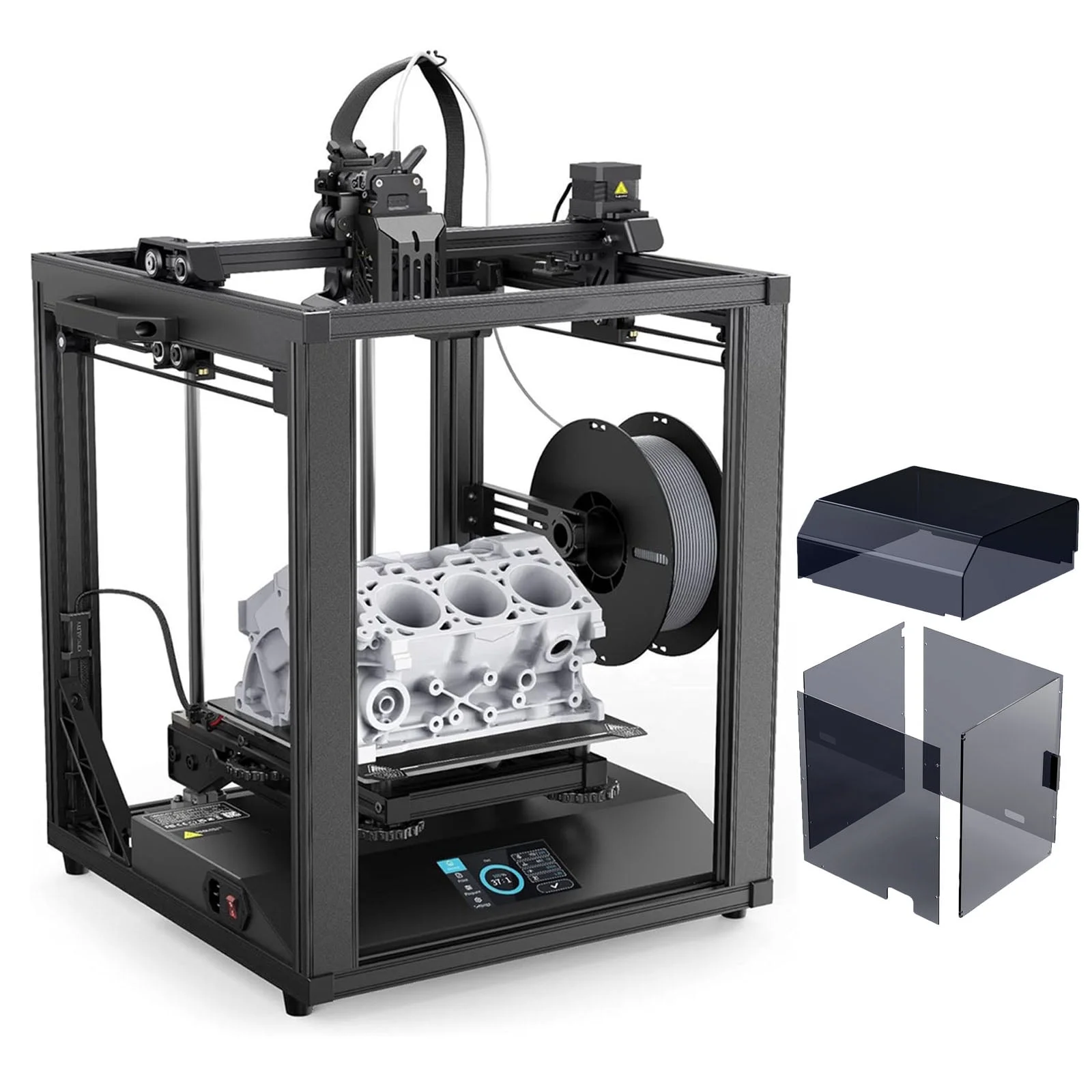 Official Creality Ender-5 S1 3D Printer Kit with Acrylic Enclosure and Top Cover, Auto Leveling Stable Cube Frame - Curated Treasures Market