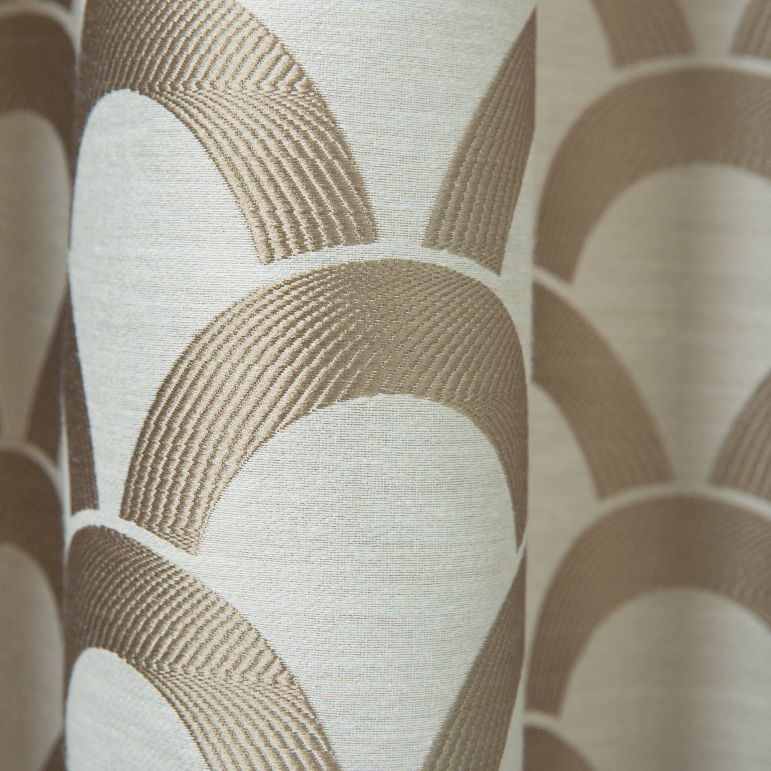 Lambrequin Sahar Jacquard Panel - 54 x 96 - Beige/Taupe