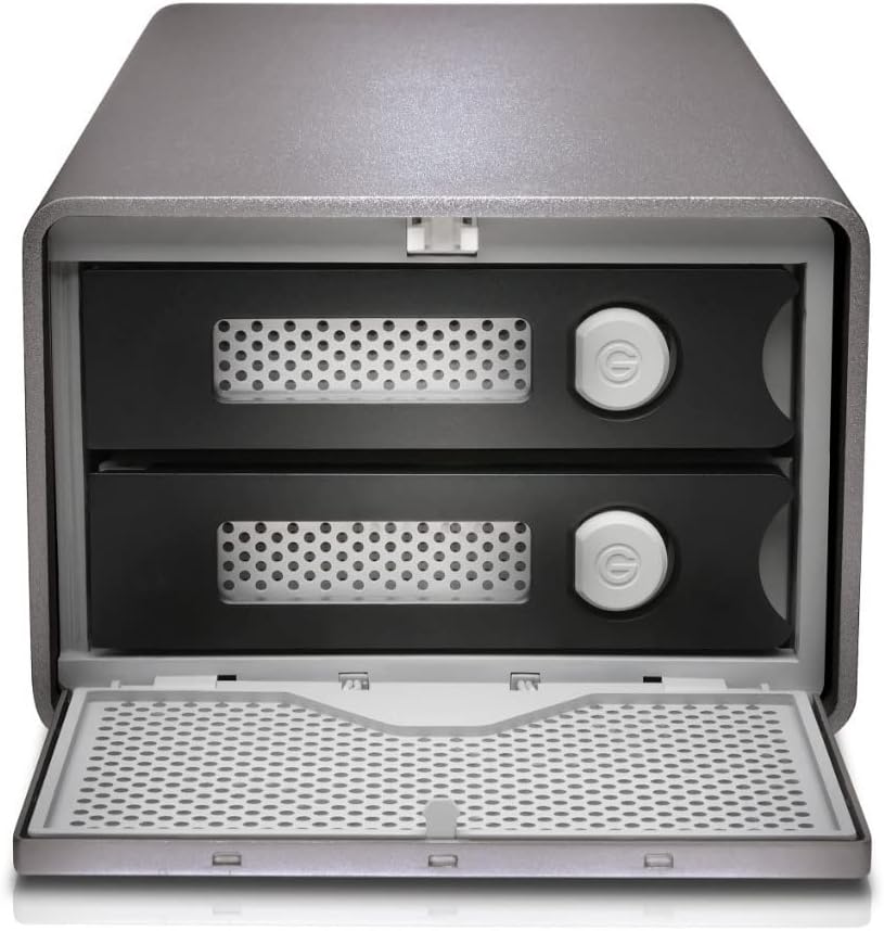 SanDisk Professional G-RAID 2 12TB 2-Bay RAID Array (2 x 6TB, Thunderbolt 3 / USB 3.2 Gen 1) with 32GB Storage Bundle (3 Items)
