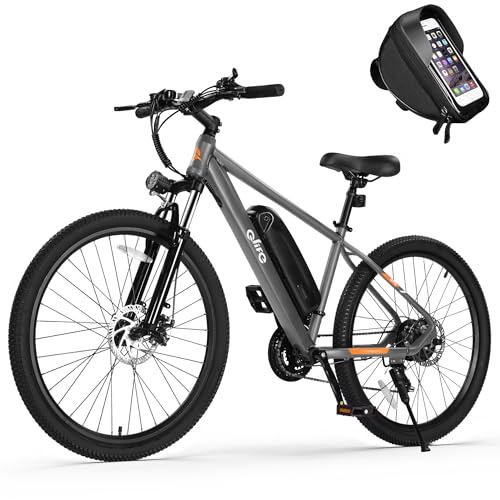 Racer Electric Bike for Adults - 21-Speed Mountain Lightweight Ebike with Peak 750W 22MPH Brushless Motor, 375Wh Removable Battery