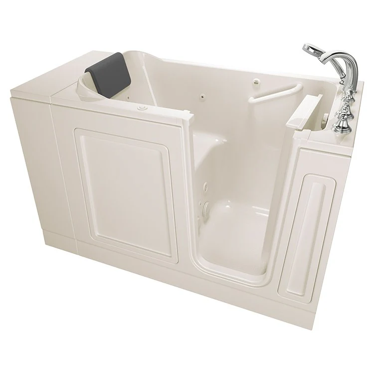 3051 Series 30"W x 51"L Acrylic Walk-In Whirlpool Bathtub with Right-Hand Drain/Faucet