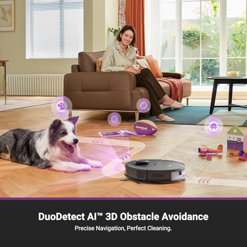 Eureka E20 Plus Robot Vacuum and Mop Combo, Robot Vacuum Cleaner with Bagless Self Emptying Station