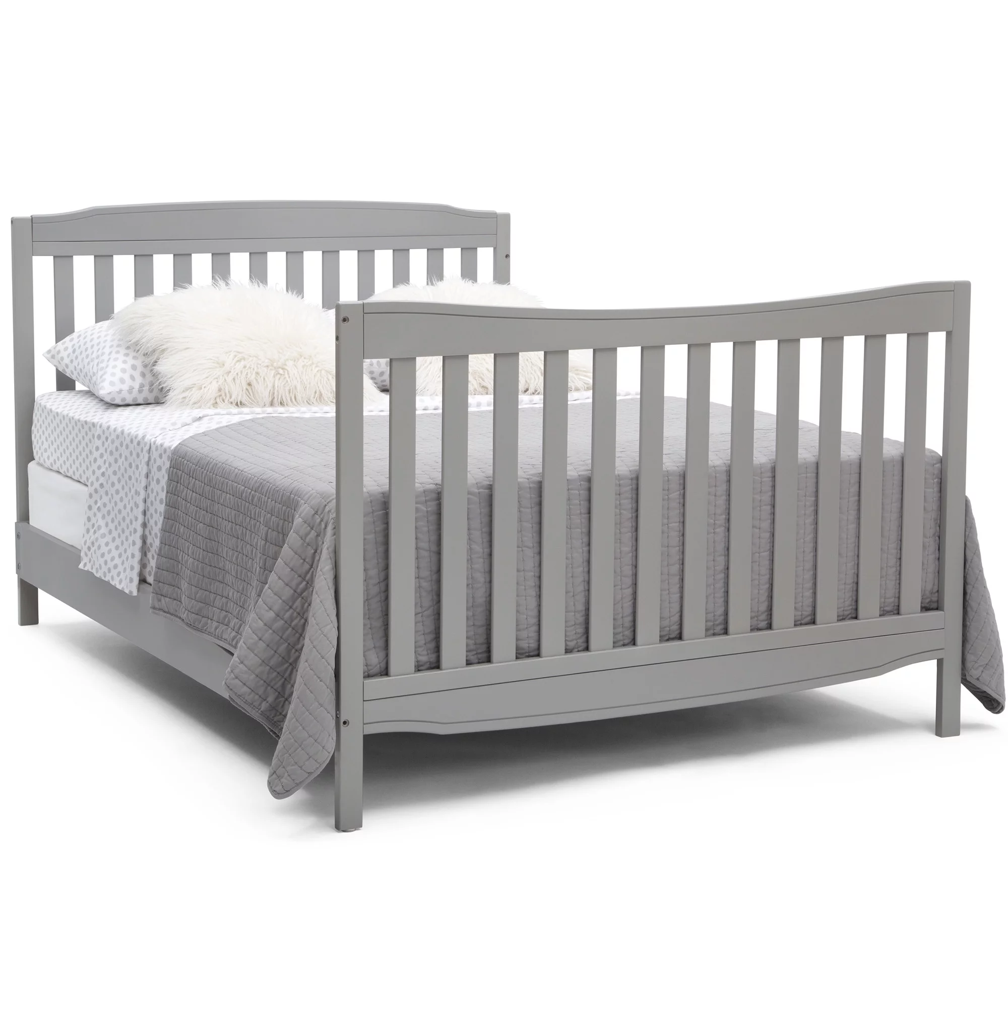 Delta Children Mason 6-in-1 Convertible Crib and Changer, Gray