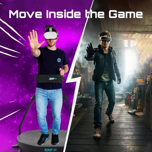 KAT Walk C2 CORE VR Treadmill | 360° Omnidirectional Walking Pad for Immersive Gaming & Home Fitness | Compatible with SteamVR, Oculus