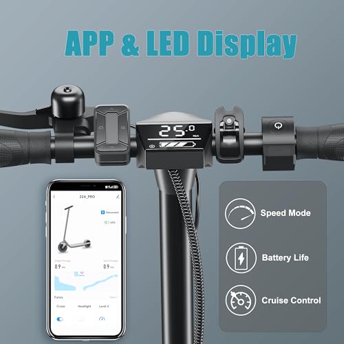Caroma Electric Scooter, 750/500/350W Motor & 25/20 MPH Speed, Fast Adjustable Electric Scooter for Adults Max 25/20 Miles