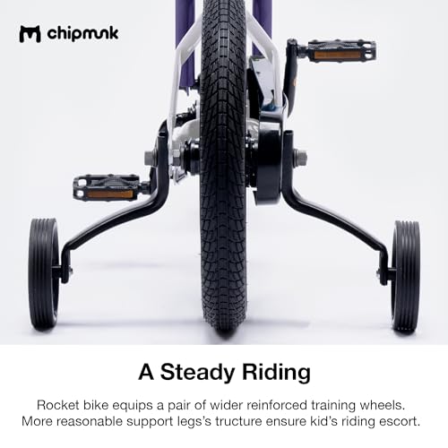 Chipmunk Kids Bike Toddlers 12 14 16 18 Inch Wheel Bicycle Beginners Boys Girls Ages 3-11 Years, Multiple Color Options