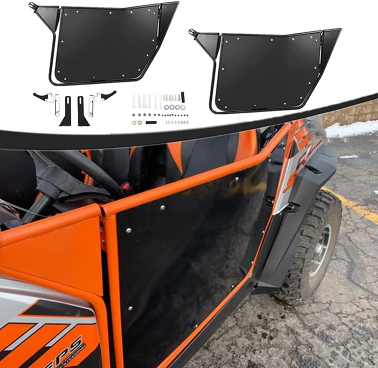 KINTOP UTV Doors Compatible with Polaris 2008-2014 RZR 800/800 S/570/XP 900 2 Door Models