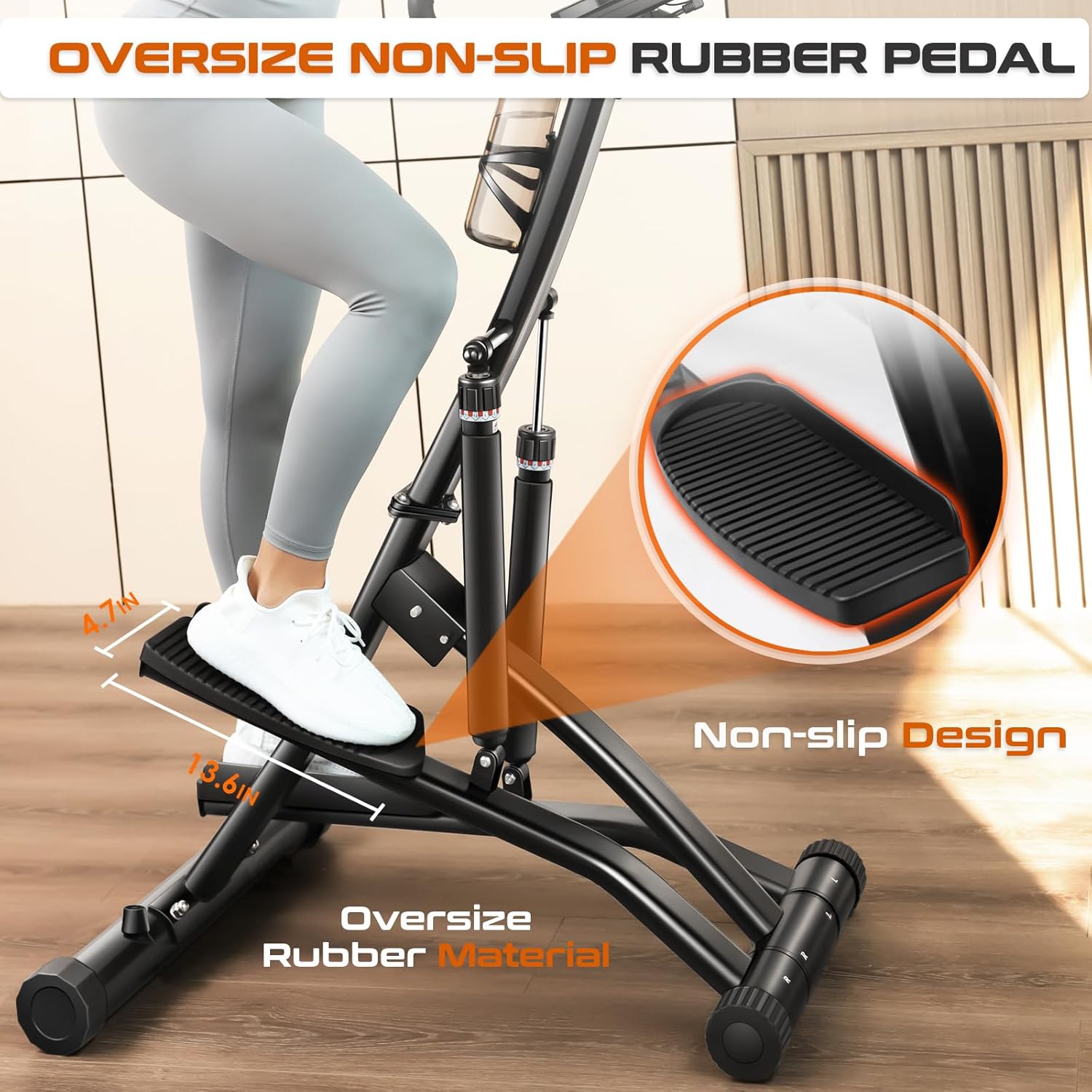 BODY RHYTHM Steppers for Exercise at Home, Power Stair Stepper Machine for Cardio & Climbing Training