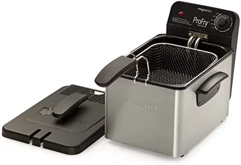 National Presto 05461 Stainless Steel Pro Fry Immersion Element Deep Fryer,Silver