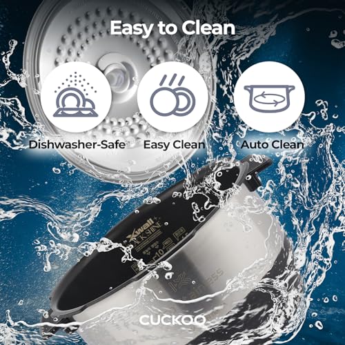 CUCKOO CRP-EHSS0309FG 3-Cup (Uncooked) / 6-Cup (Cooked) Induction Heating Pressure Rice Cooker with Nonstick Inner Pot, 16 Menu Modes