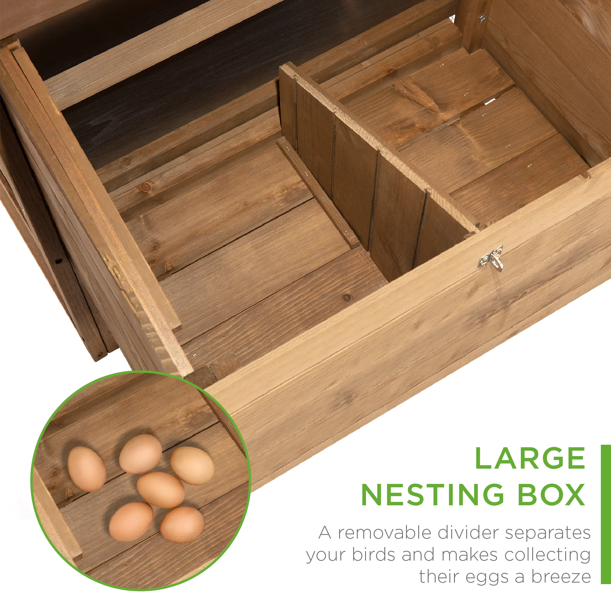Best Choice Products 70in Mobile Fir Wood Chicken Coop Tractor Hen House w/ Wheels, 2 Doors, Nest Box, Removable Tray - Radiant Selections
