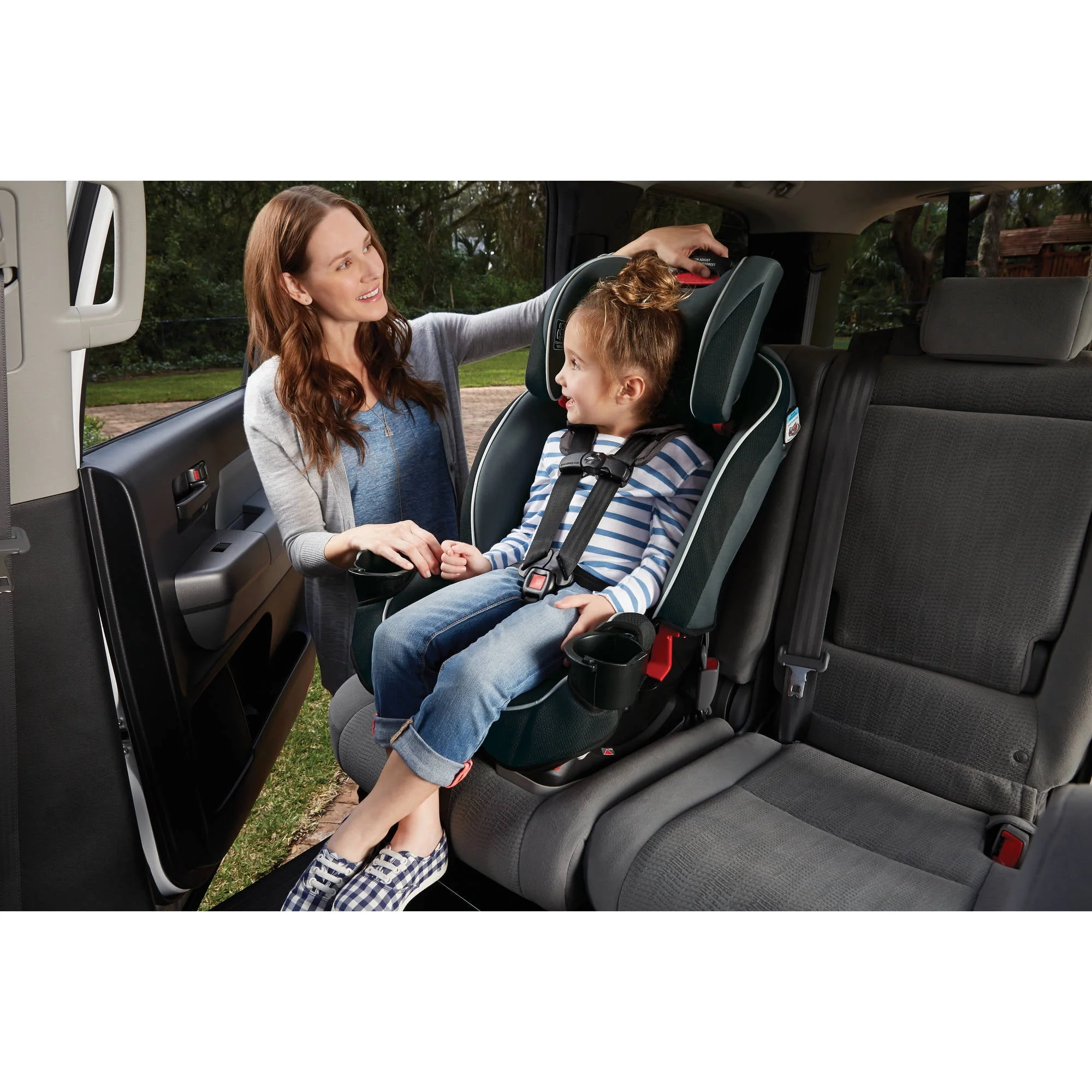 Graco SlimFit 3-in-1 Car Seat, Saves Space in Your Back Seat, Anabele