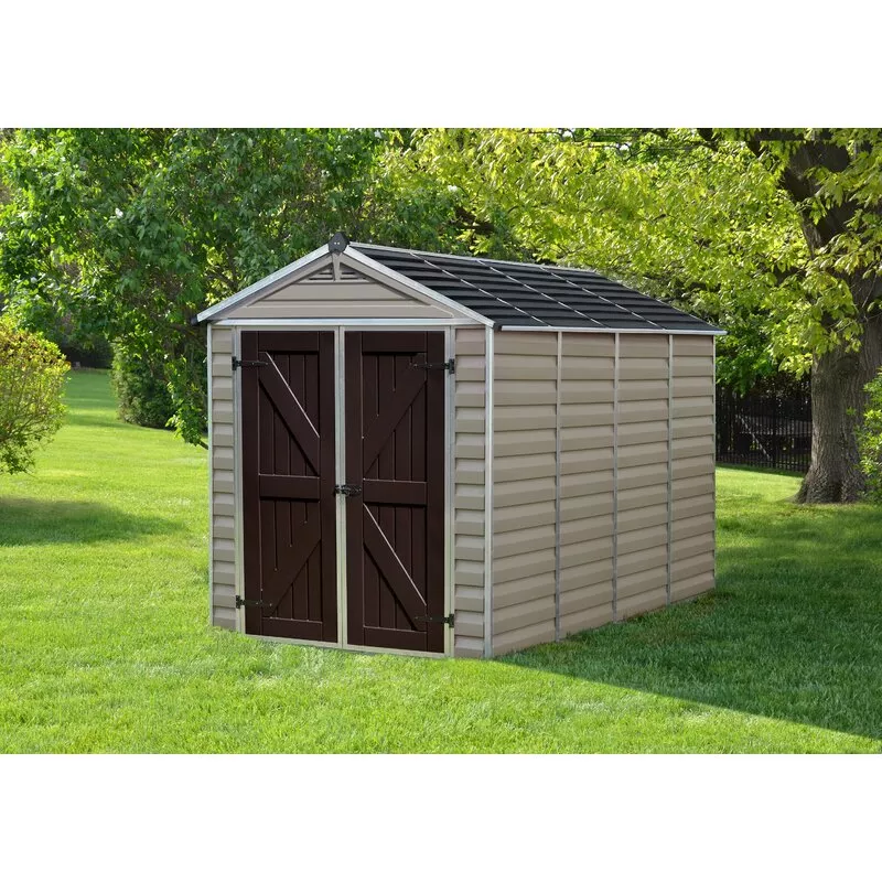 6 FT. W X 10 FT. D plastic storage shed