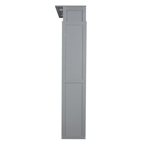 Harper & Bright Designs Queen Size Murphy Bed Wall Bed with Storage Shelves and LED Lights, Space-Saving for Multipurpose Guest Room or Home Office