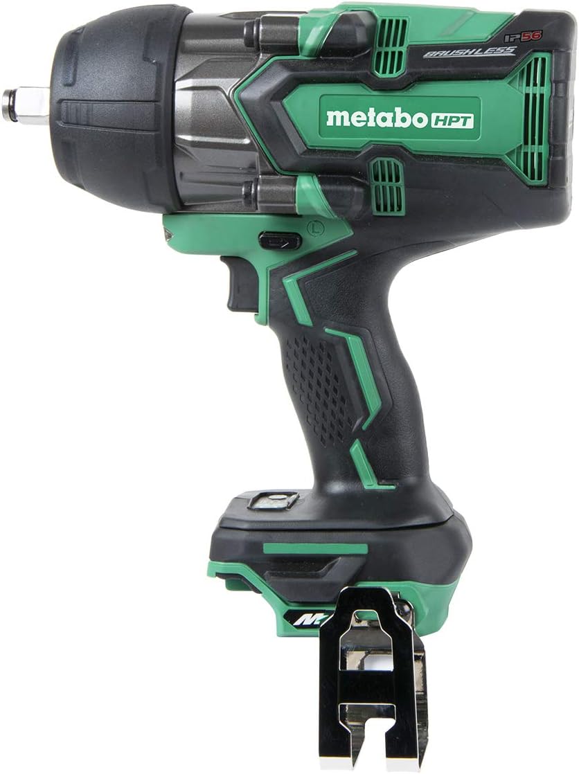 Metabo HPT 36V MultiVolt Impact Wrench | Tool Only - No Battery | 1/2-in Square Drive | High-Torque | Brushless Motor | WR36DBQ4, Green