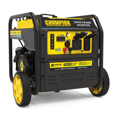 Champion Power Equipment 4250-Watt Dual Fuel RV Ready Portable Open Frame Inverter Generator with Quiet Technology