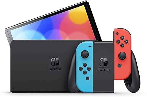 Nintendo Switch &ndash; OLED Model w/ Neon Red & Neon Blue Joy-Con ( Japan Stock Region-Free ) (Renewed)
