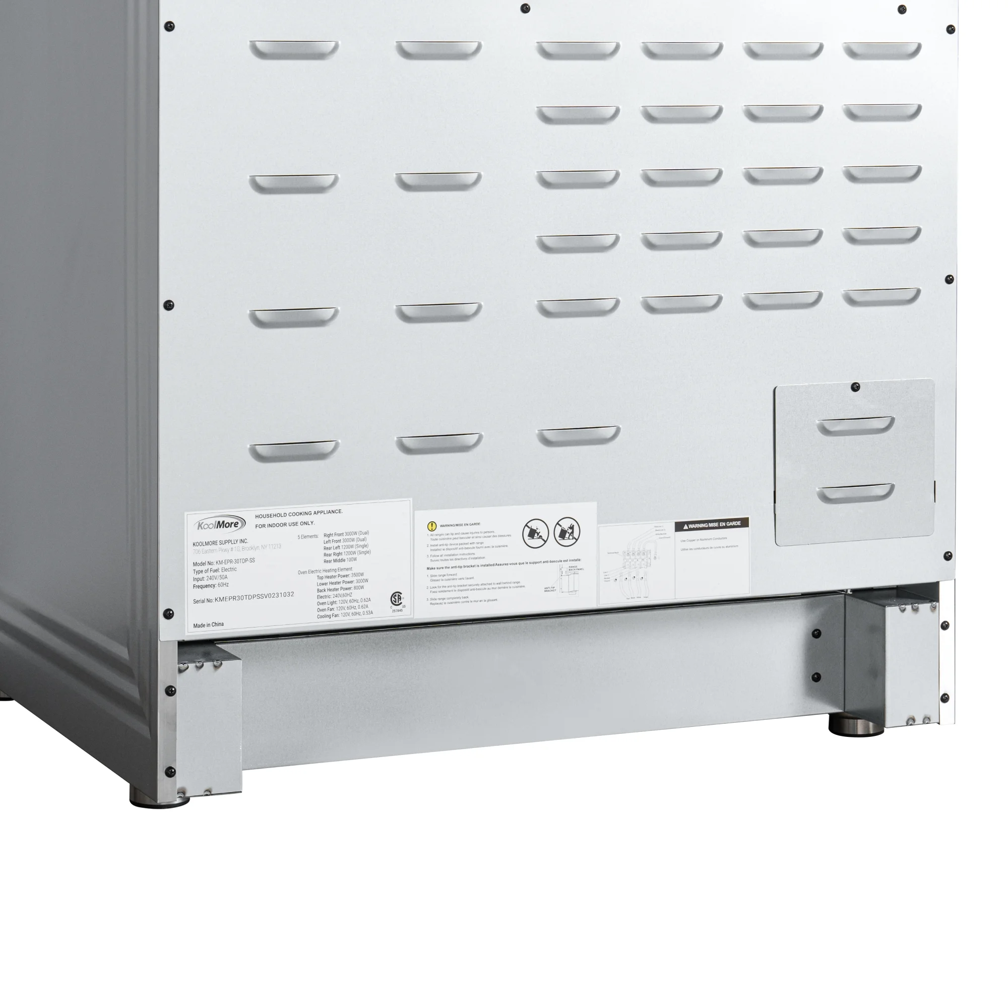 30 Inch Electric Range Professional Range with Tilt Panel Digital controls
