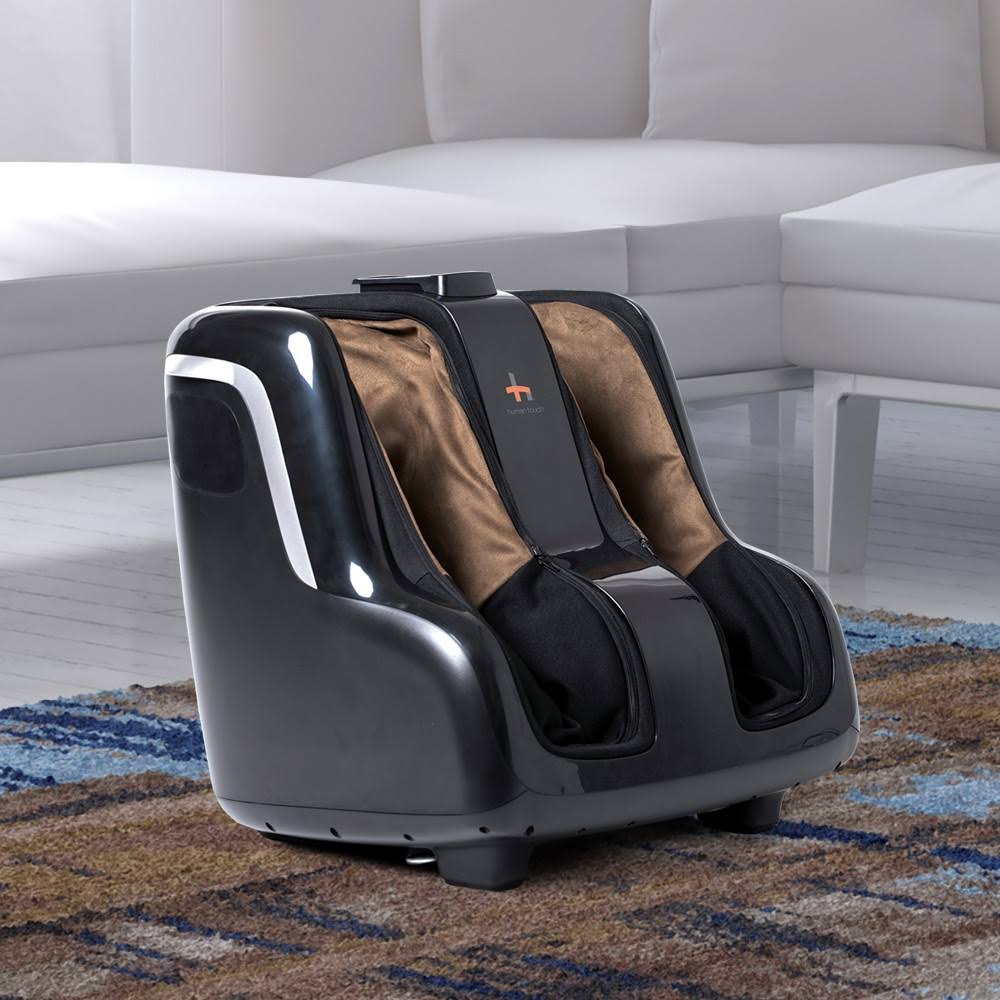 Human Touch Reflex Soothe Foot u0026 Calf Massager - Black/Brown